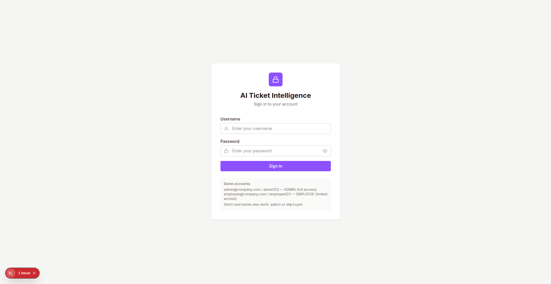 Operational Intelligence Platform project screenshot